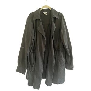 Duluth Trading Company Black Tencel Anorak - L